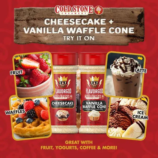Cheesecake & Vanilla Waffle Cone Combo