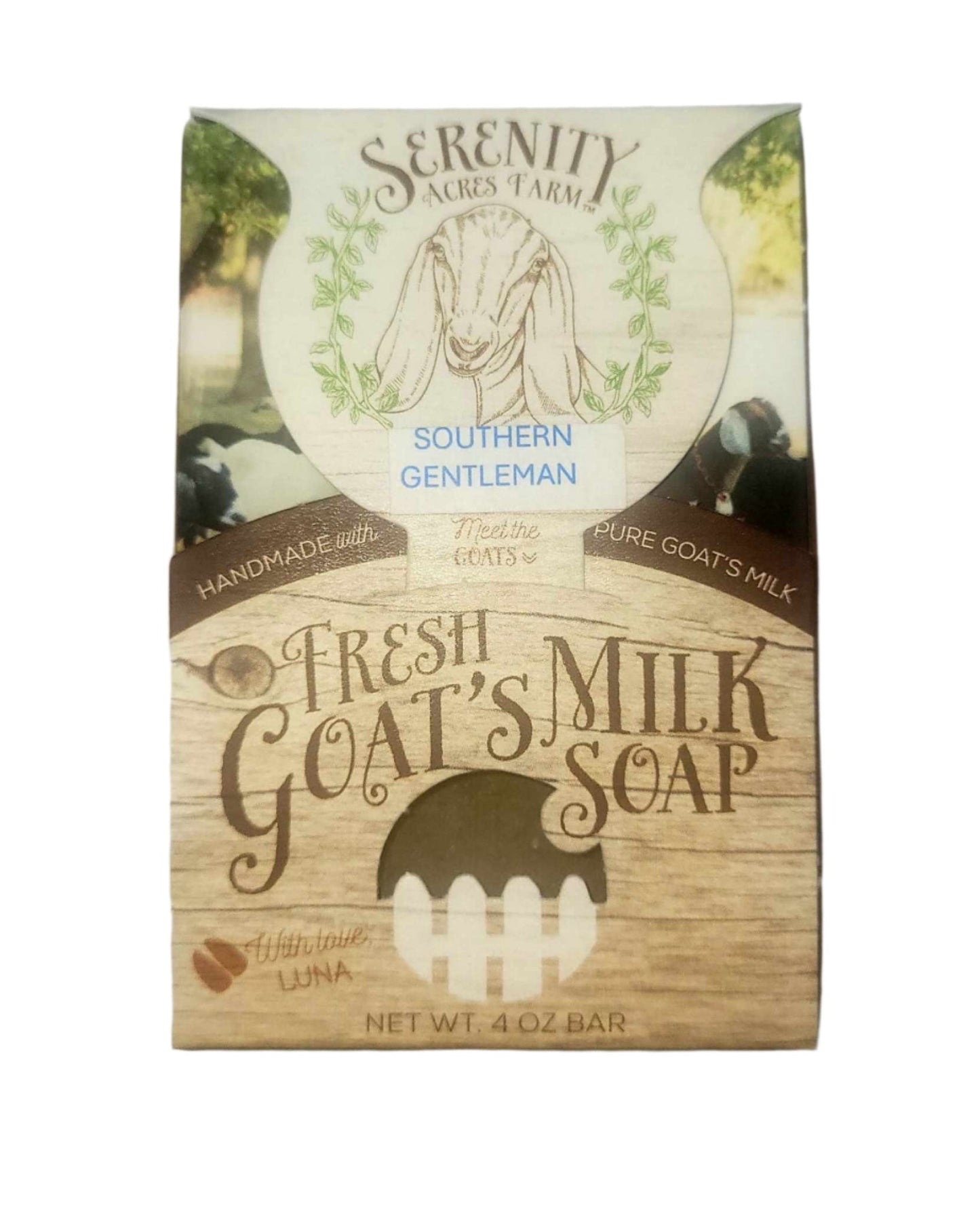 Southern Gentleman Goat Milk Soap - Clean & Masculine Scent from Serenity Acres Farm™