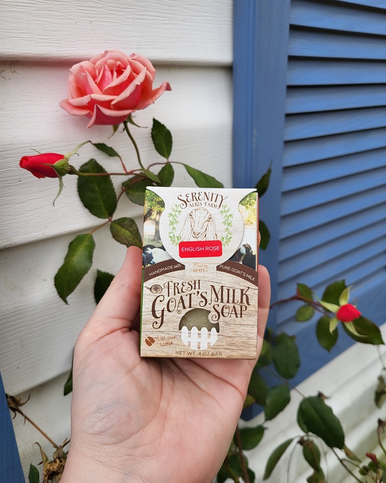 English Rose Goat Milk Soap - Classic Floral Cleanse from Serenity Acres Farm™