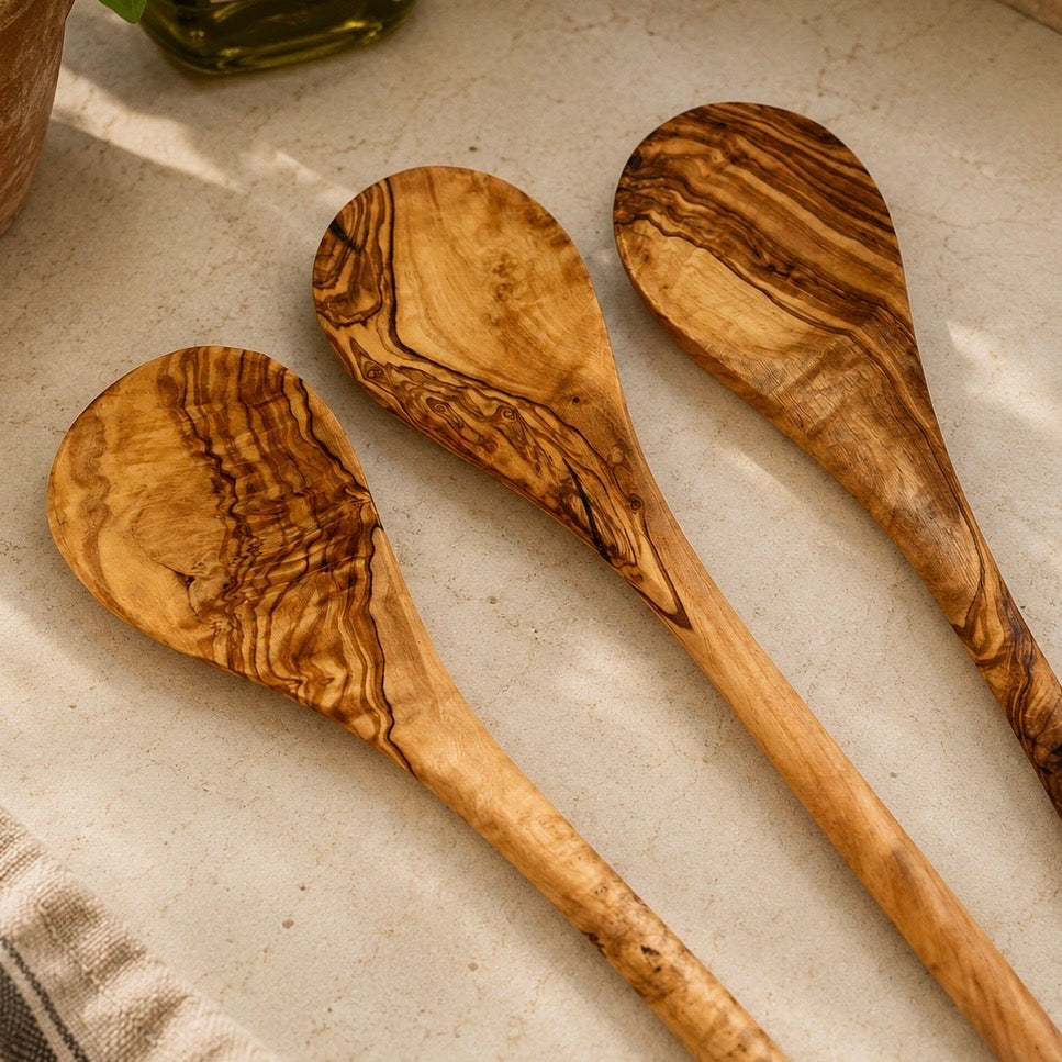 Set of 3 Olive Wood Spoons