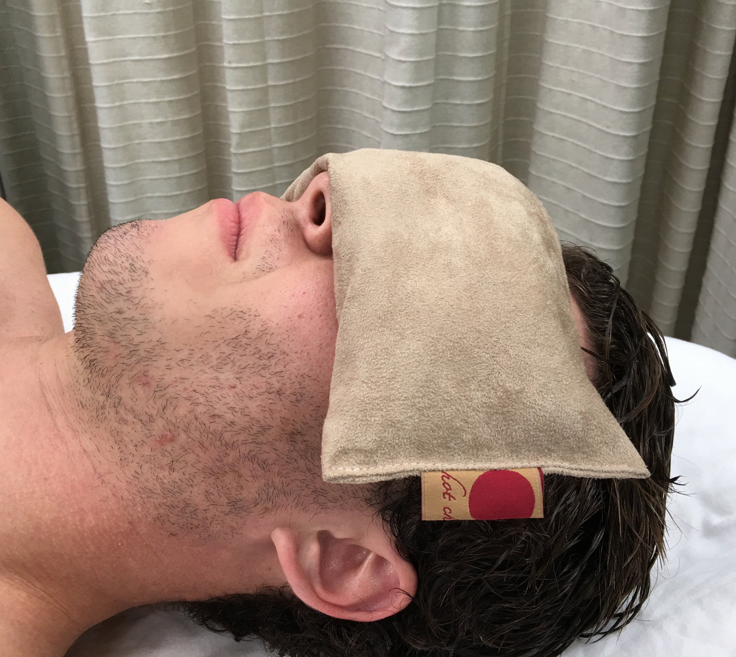 Eye Pillow in Tan Ultra-suede