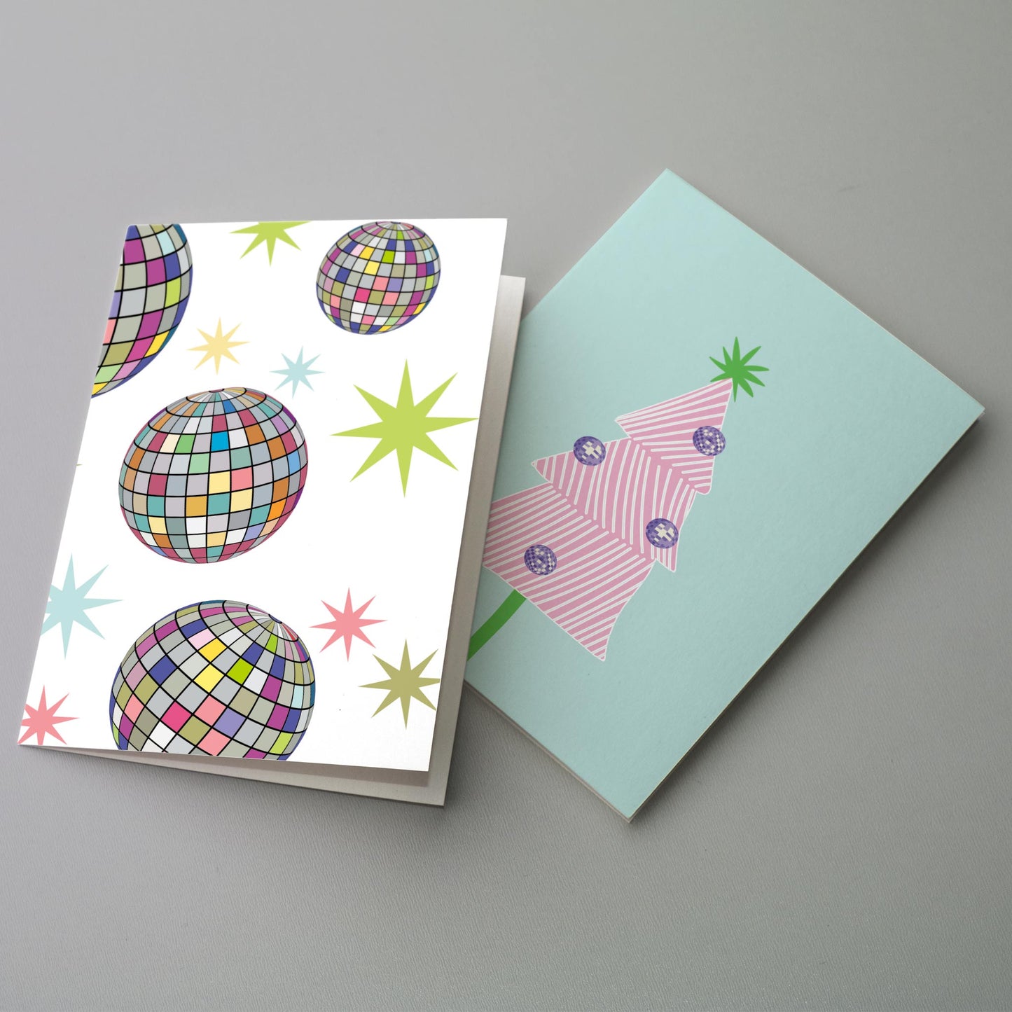 Disco Ball Christmas Cards, Set of 24