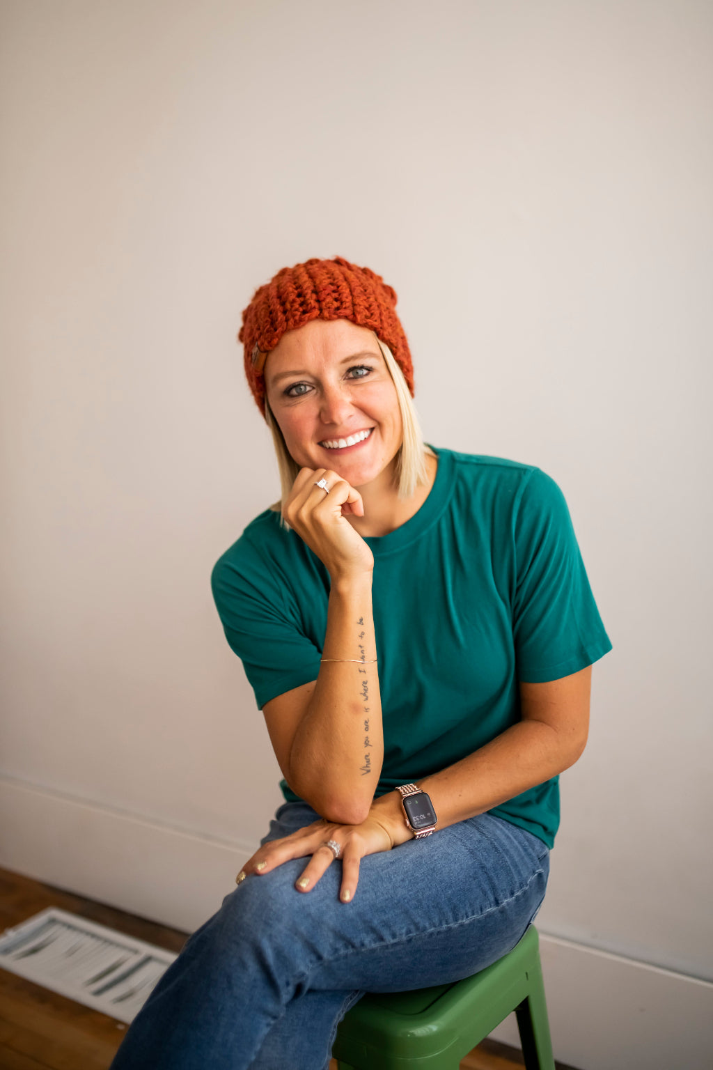 Women's Slouch Hat | Spice Orange Beanie