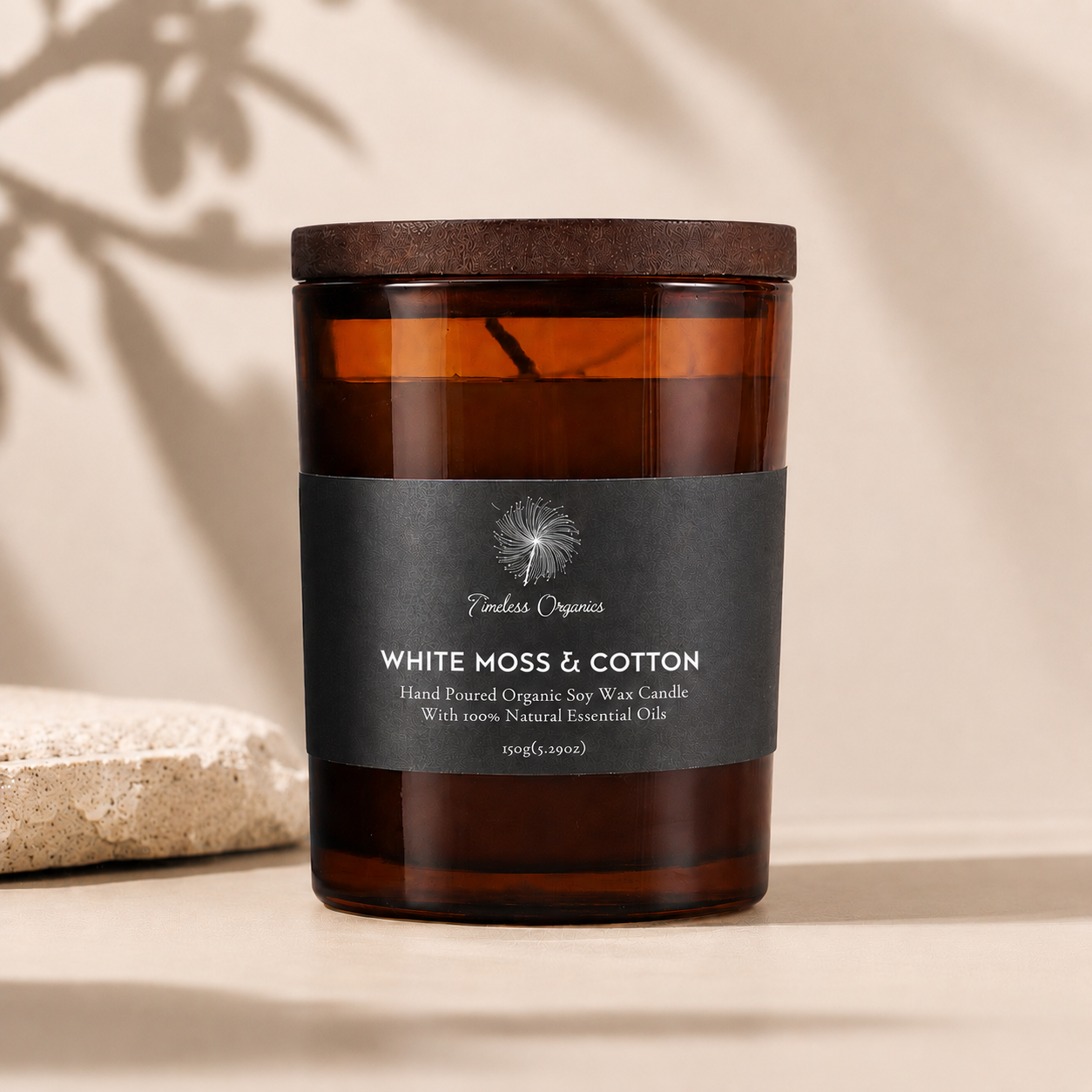 Timeless Candle - White Moss + Cotton