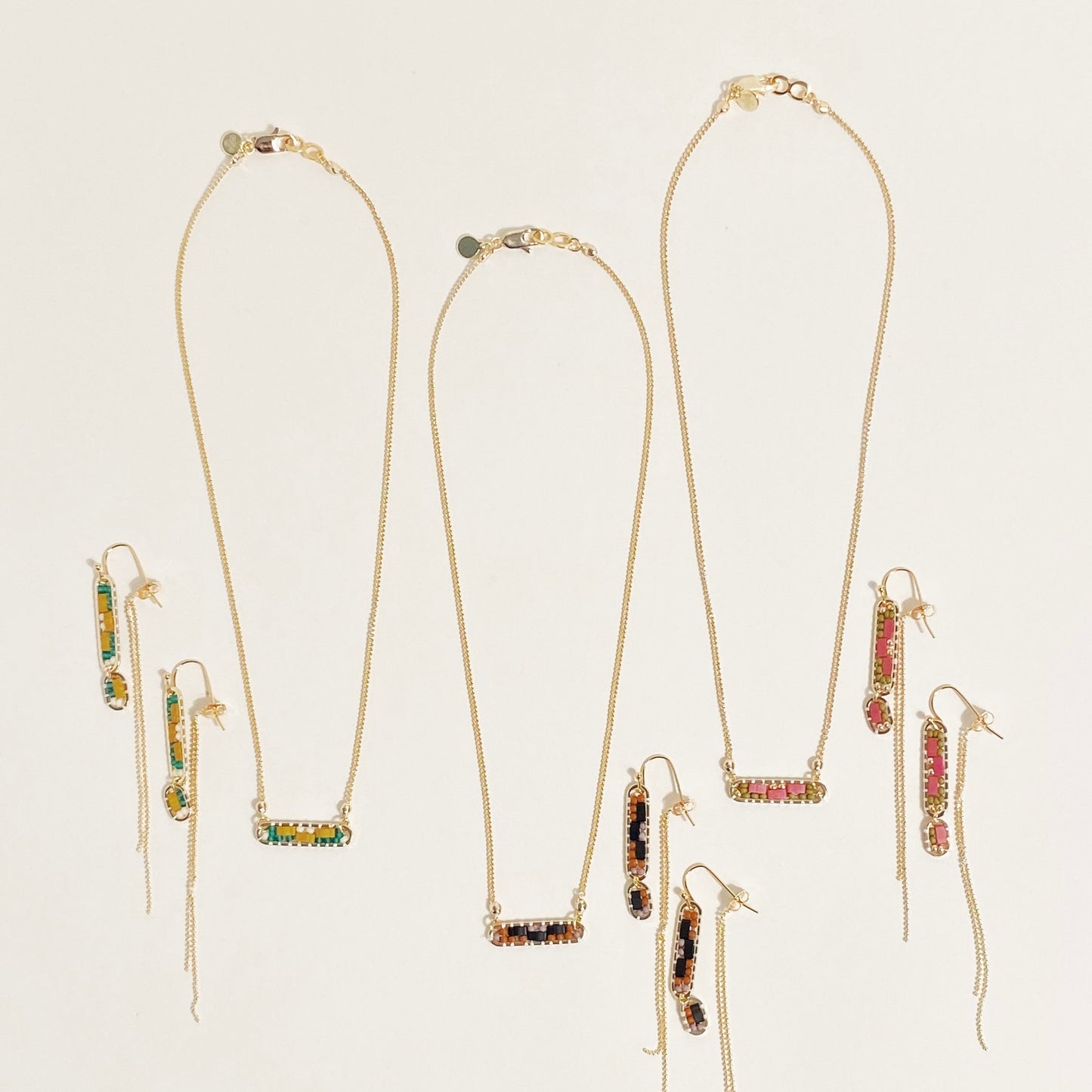 Abstract Earrings in Orchid