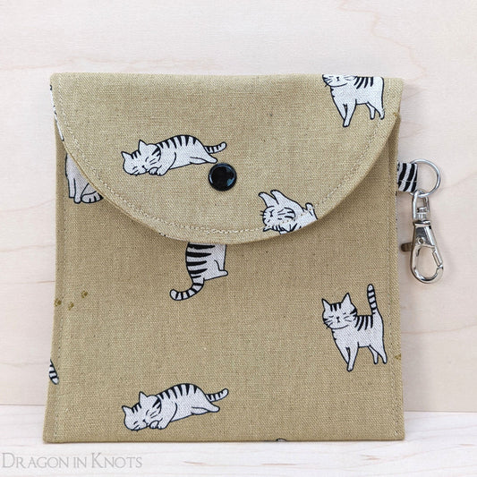 Striped Cats 5in Accessory Pouch