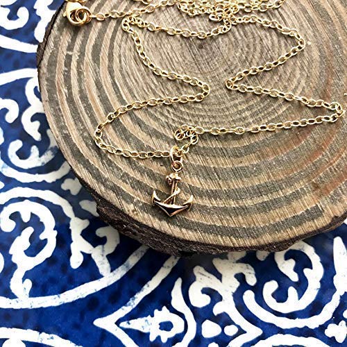 14k Gold Filled Anchor Necklace