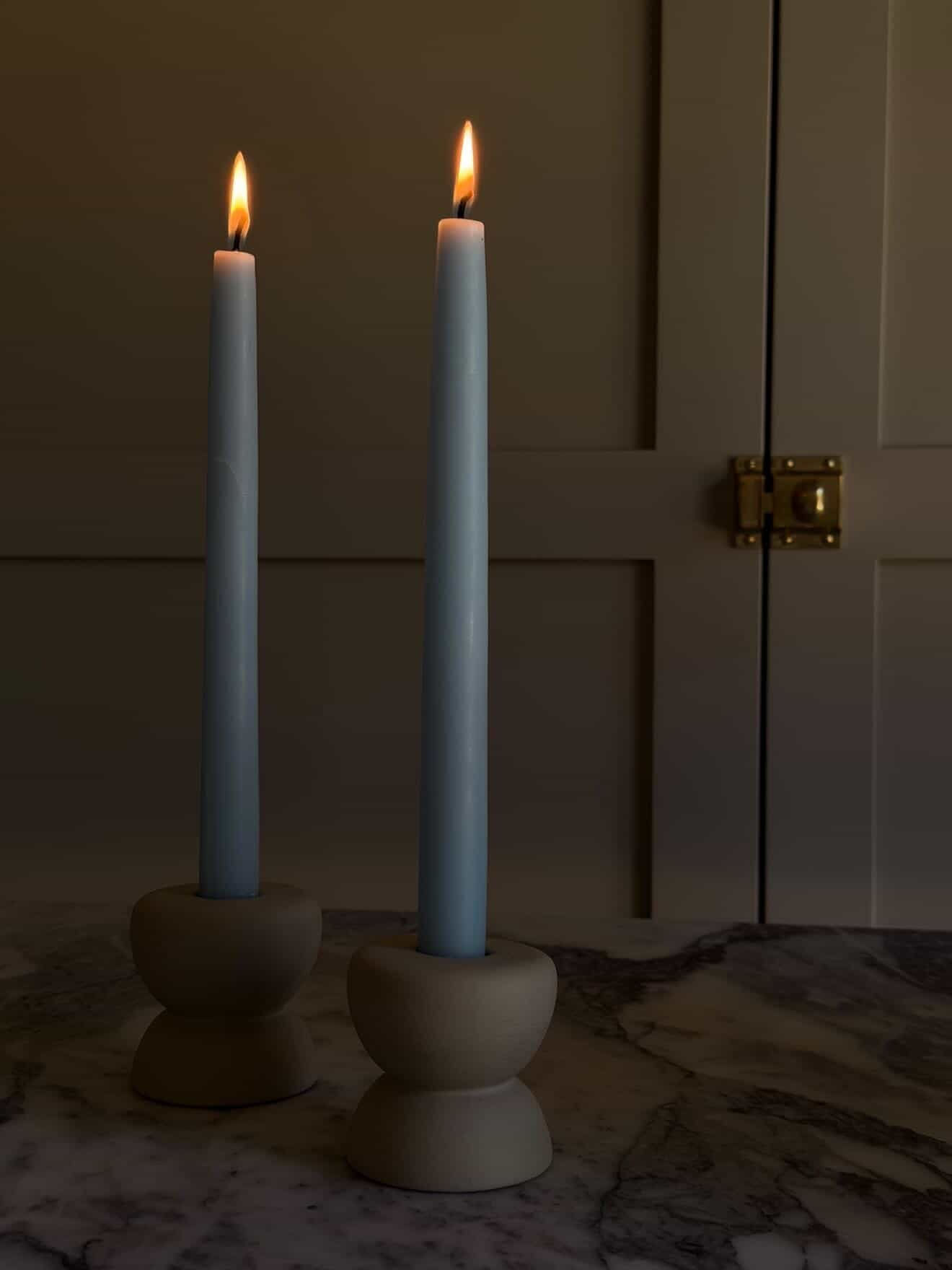 Bluebell | Dipped Beeswax Taper Candles
