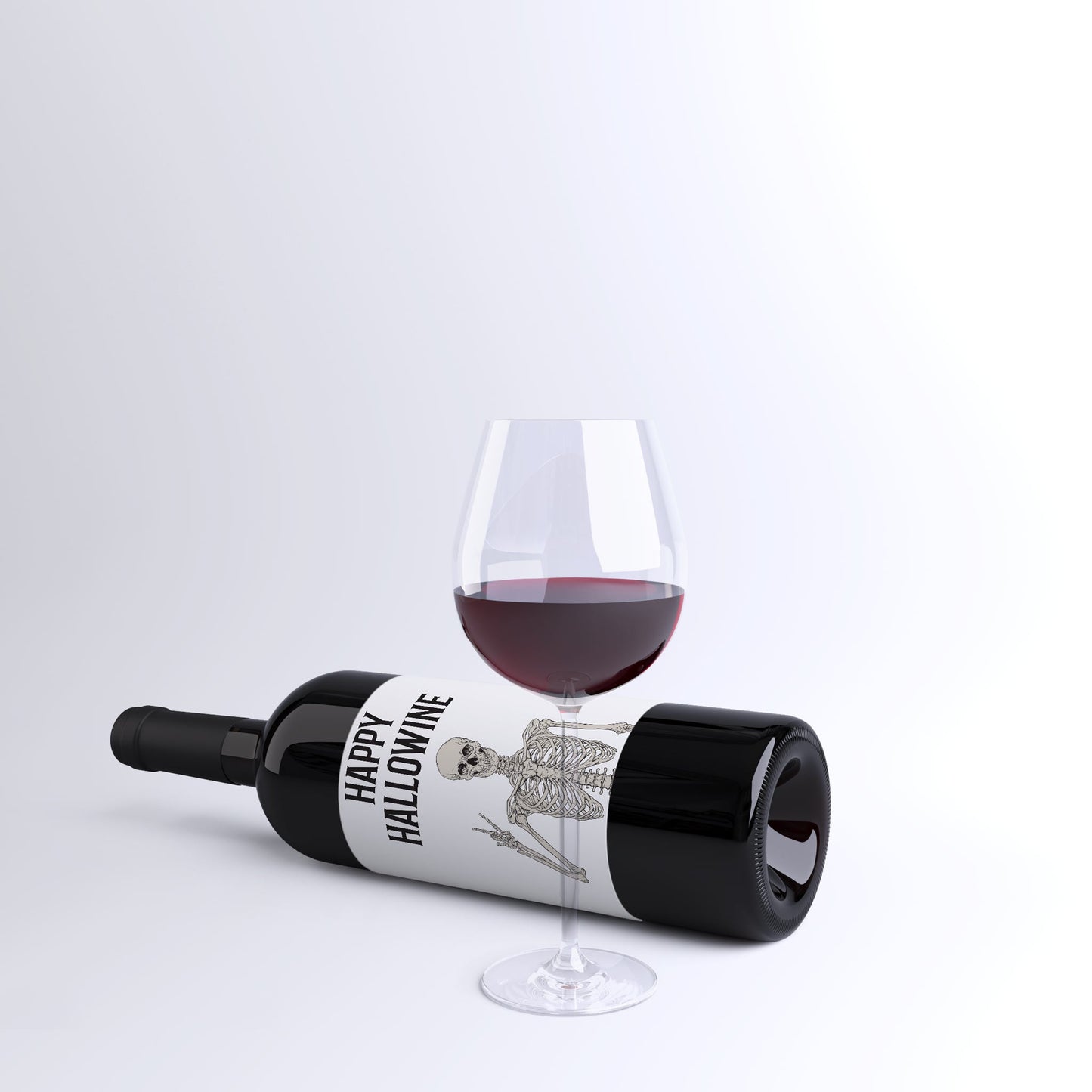Hallowine Halloween Wine Labels, Pack of 4