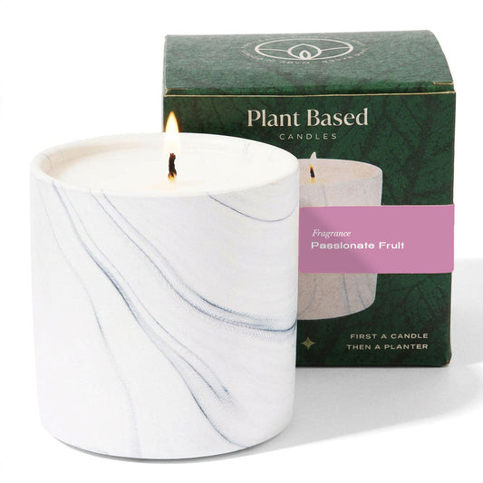 Passionate Fruit White Marble Candle 6oz