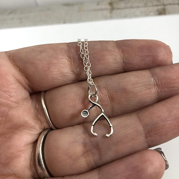 Stethoscope Necklace – Sterling Silver