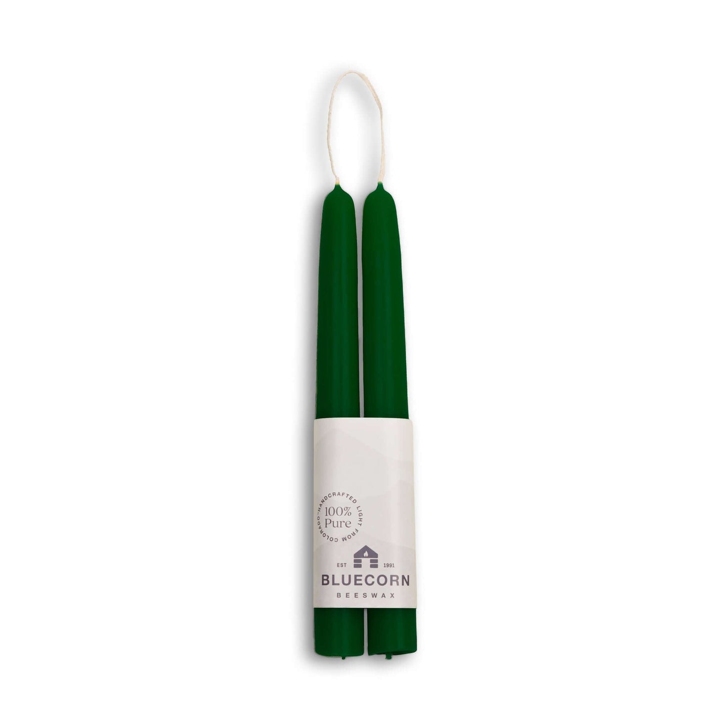 Beeswax Taper Candles - Hand-Dipped - 1 Pair