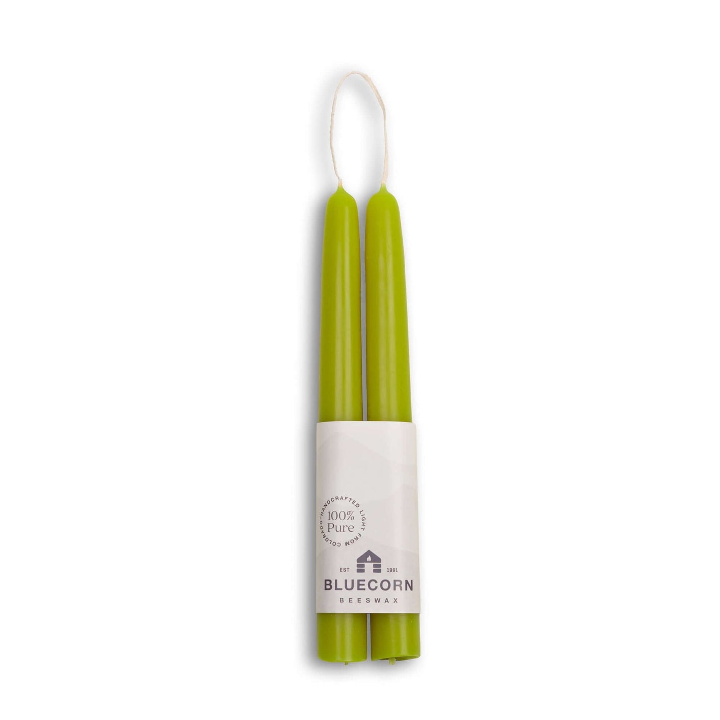 Beeswax Taper Candles - Hand-Dipped - 1 Pair