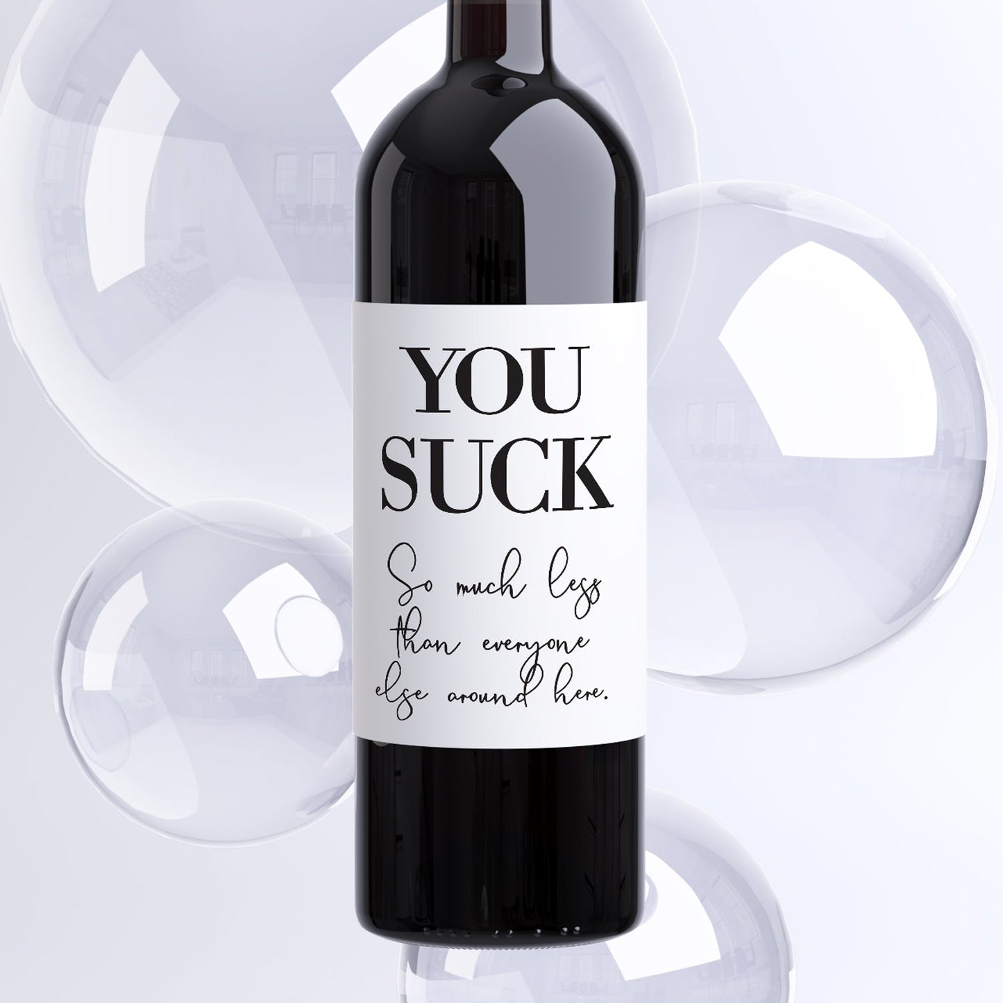 Funny Coworker Wine Labels, Pack of 8