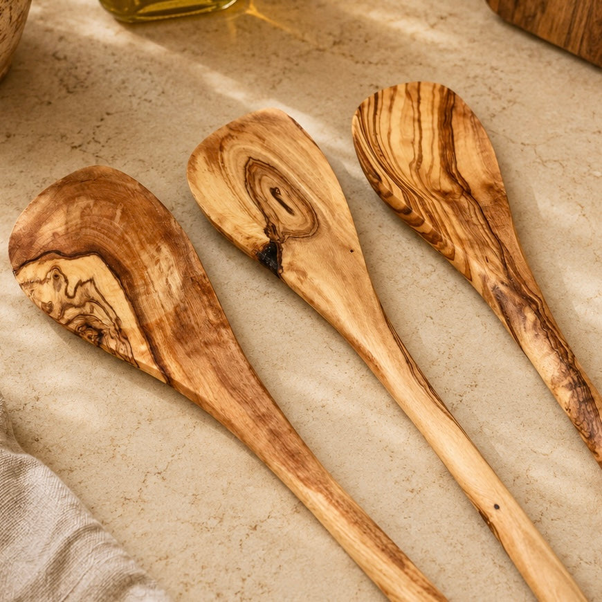 Set of 3 Olive Wood Spoons