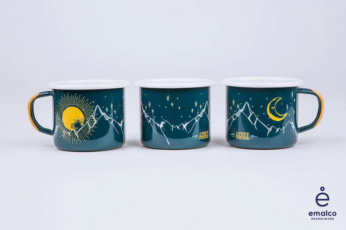 Mountain Views Enamel Camp Mug