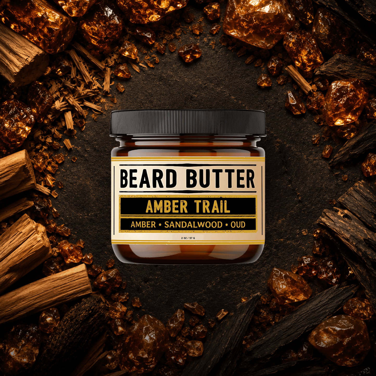 Amber Trail Beard Butter - Amber, Sandalwood, Oud