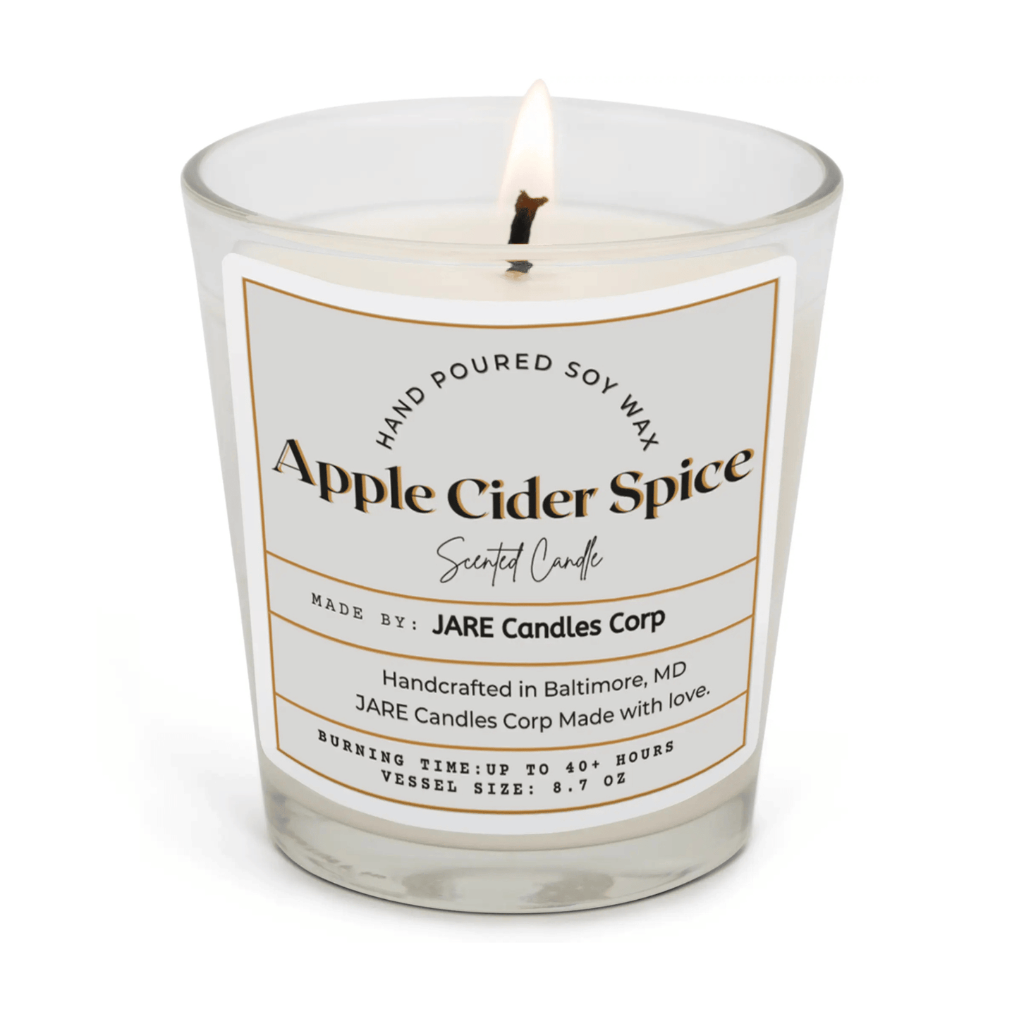 Apple Cider Spice - Spiced Apple & Cinnamon Soy Wax Candle