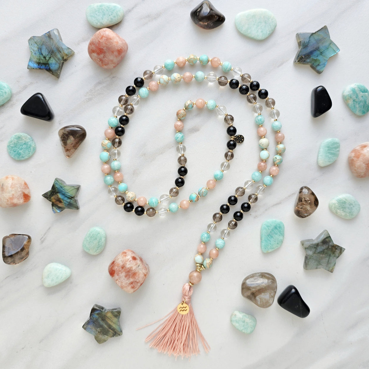 Aquarius Zodiac Mala