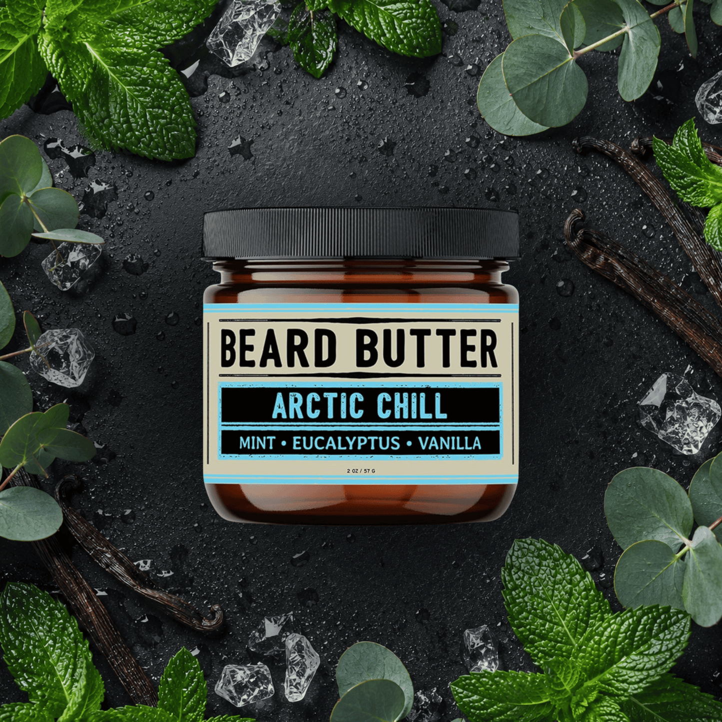 Arctic Chill Beard Butter - Mint, Eucalyptus, Vanilla