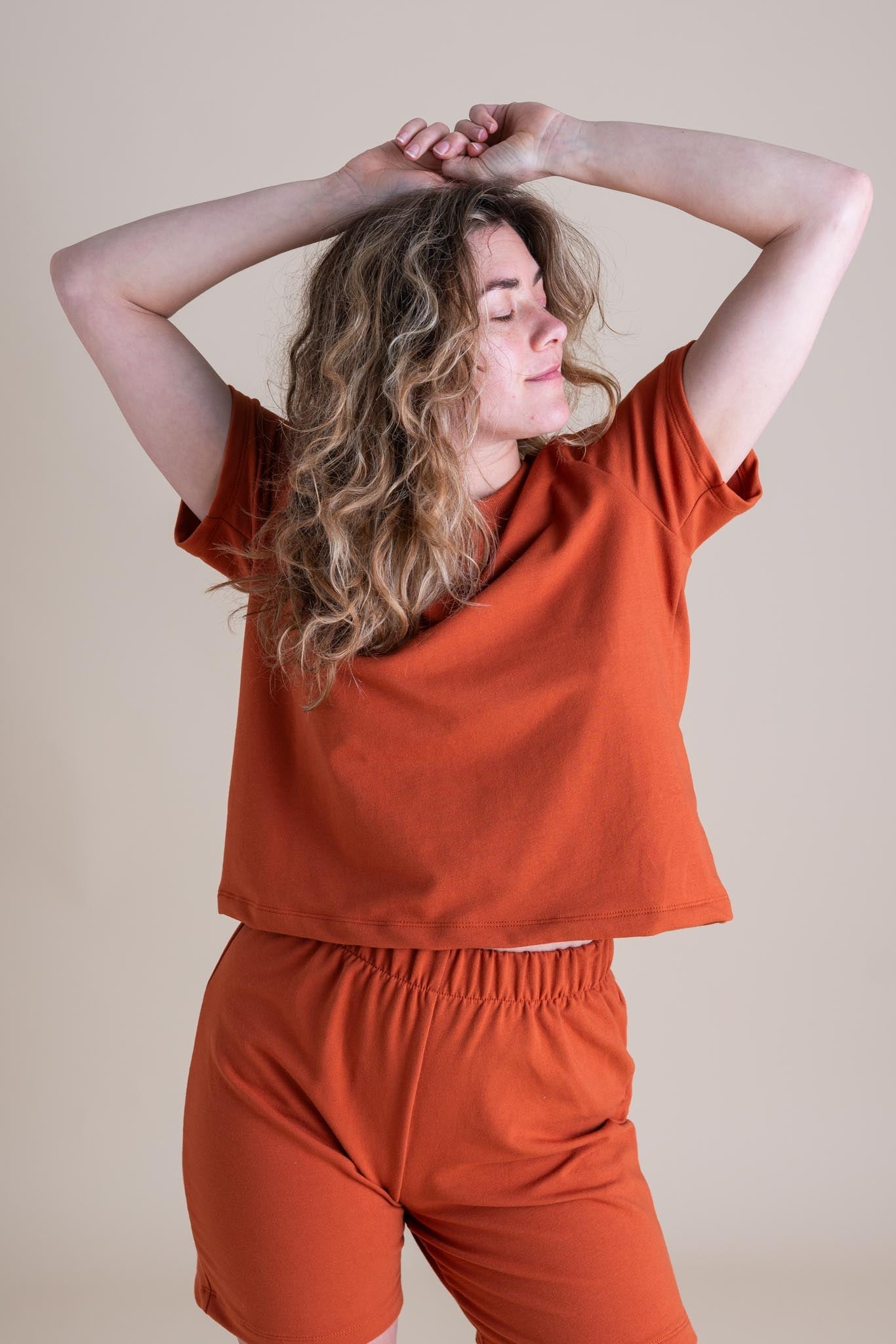Liza Tee (Updated) in Persimmon