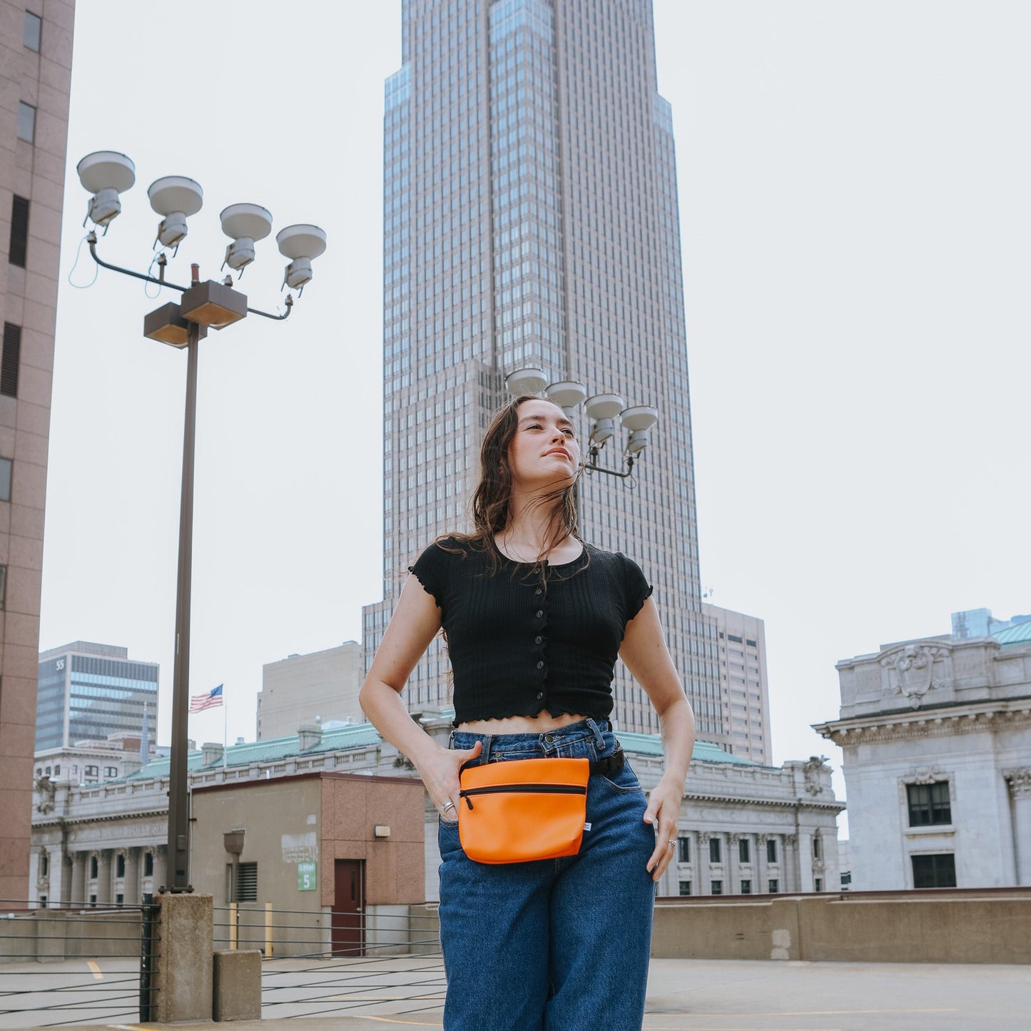 Orange Belt Bag Fanny Pack