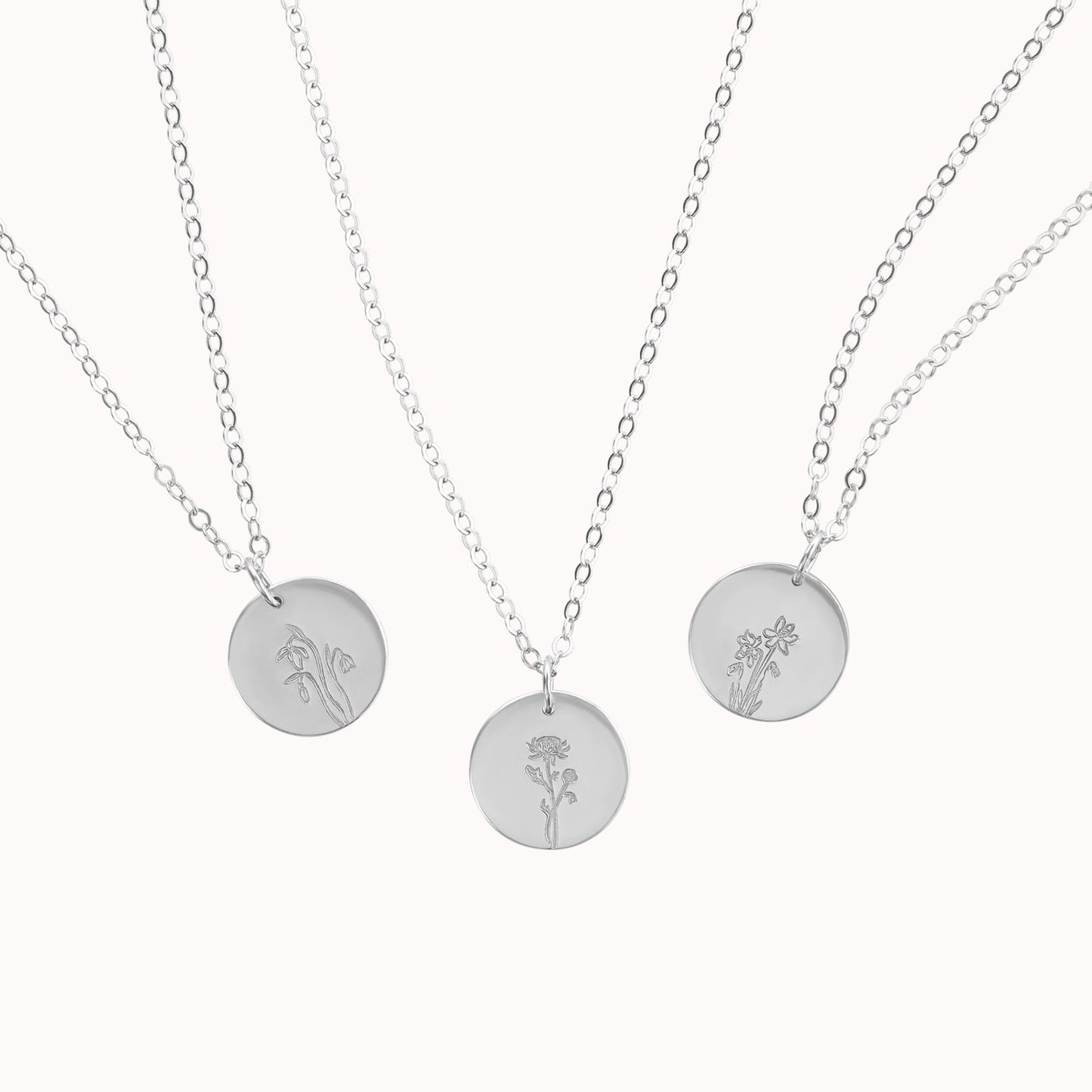 February Birth Flower Necklace • Violet