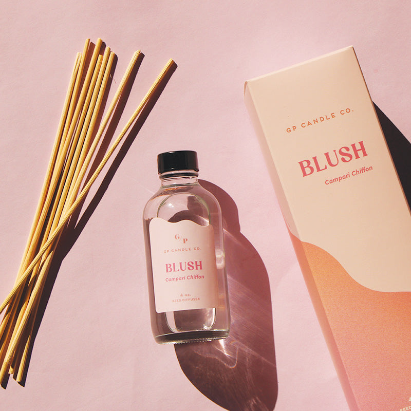 Blush 4 oz. Hue Reed Diffuser (Campari Chiffon)