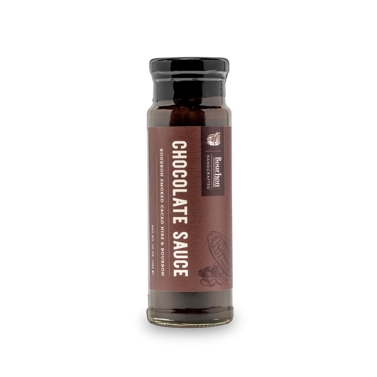 Chocolate Sauce – Bourbon Smoked Cacao Nibs & Bourbon