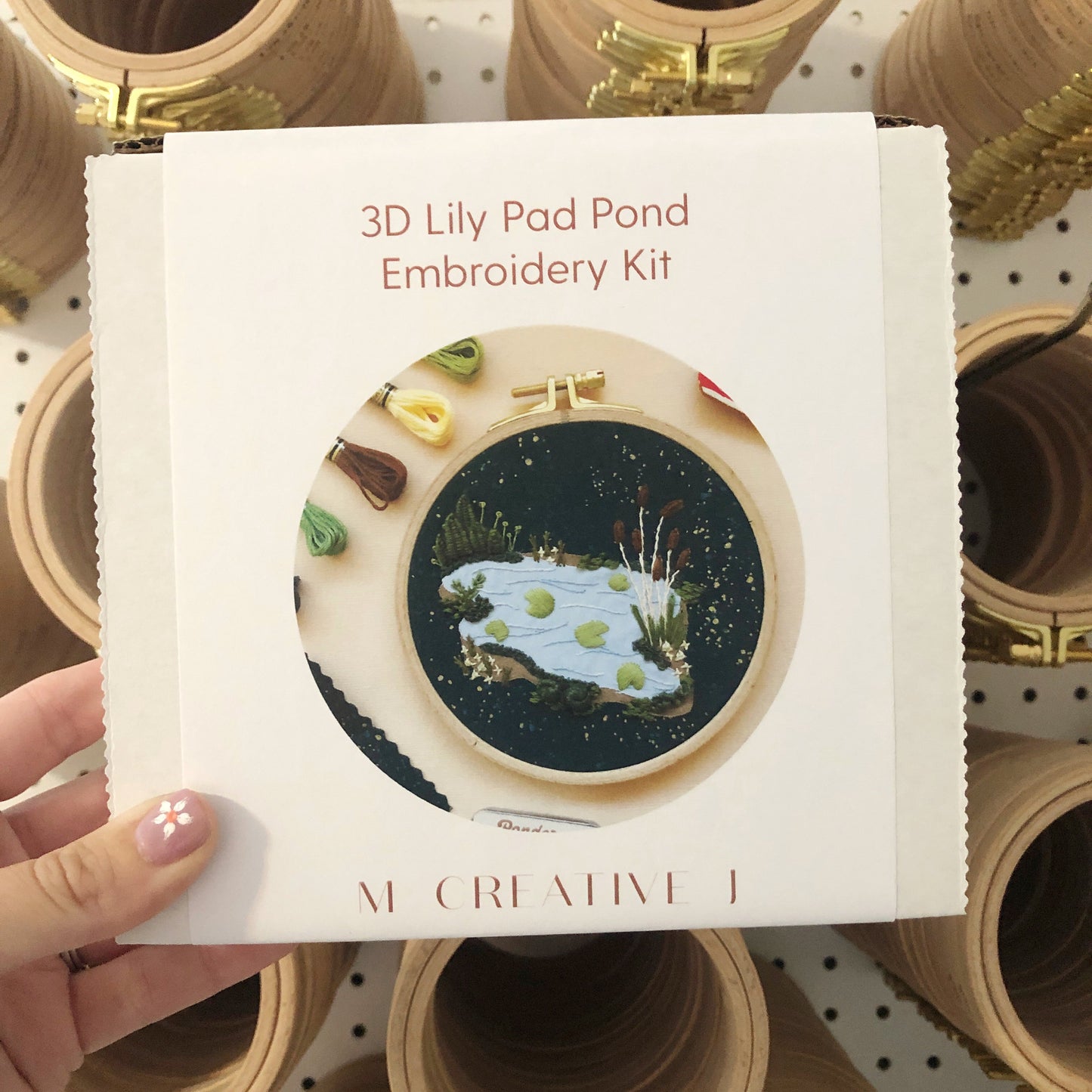3D Lily Pad Pond - Advanced Embroidery Kit