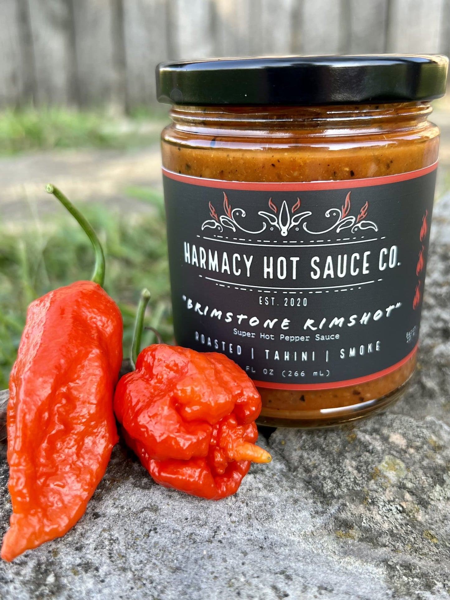 Brimstone Inferno - Extra Hot Roasted Red Pepper & Tahini (9oz)