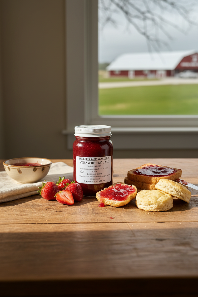 Miller’s Strawberry Jam | Authentic Local Amish-Made Spread