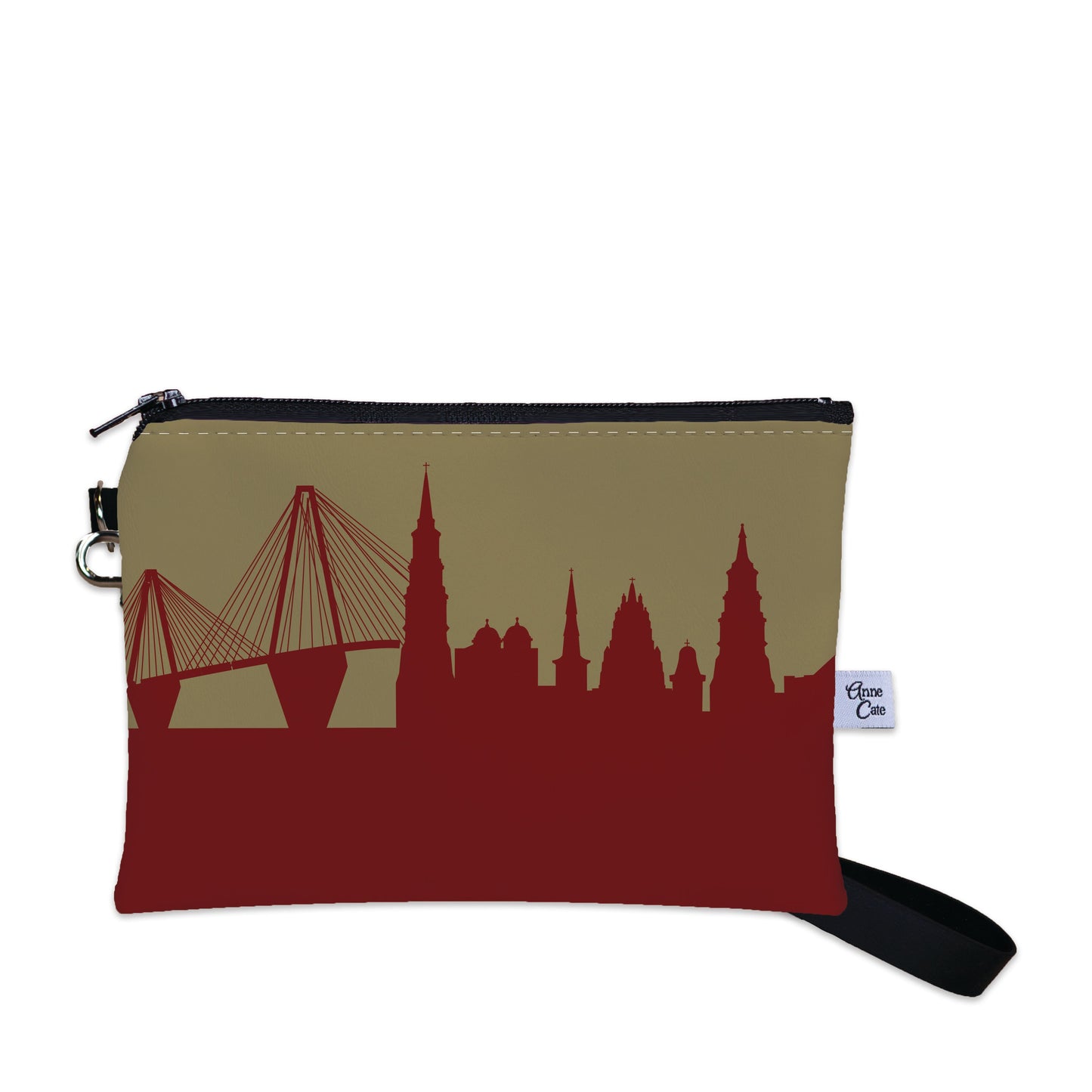 Collegiate Football Stadium Skyline Game Day Wristlet