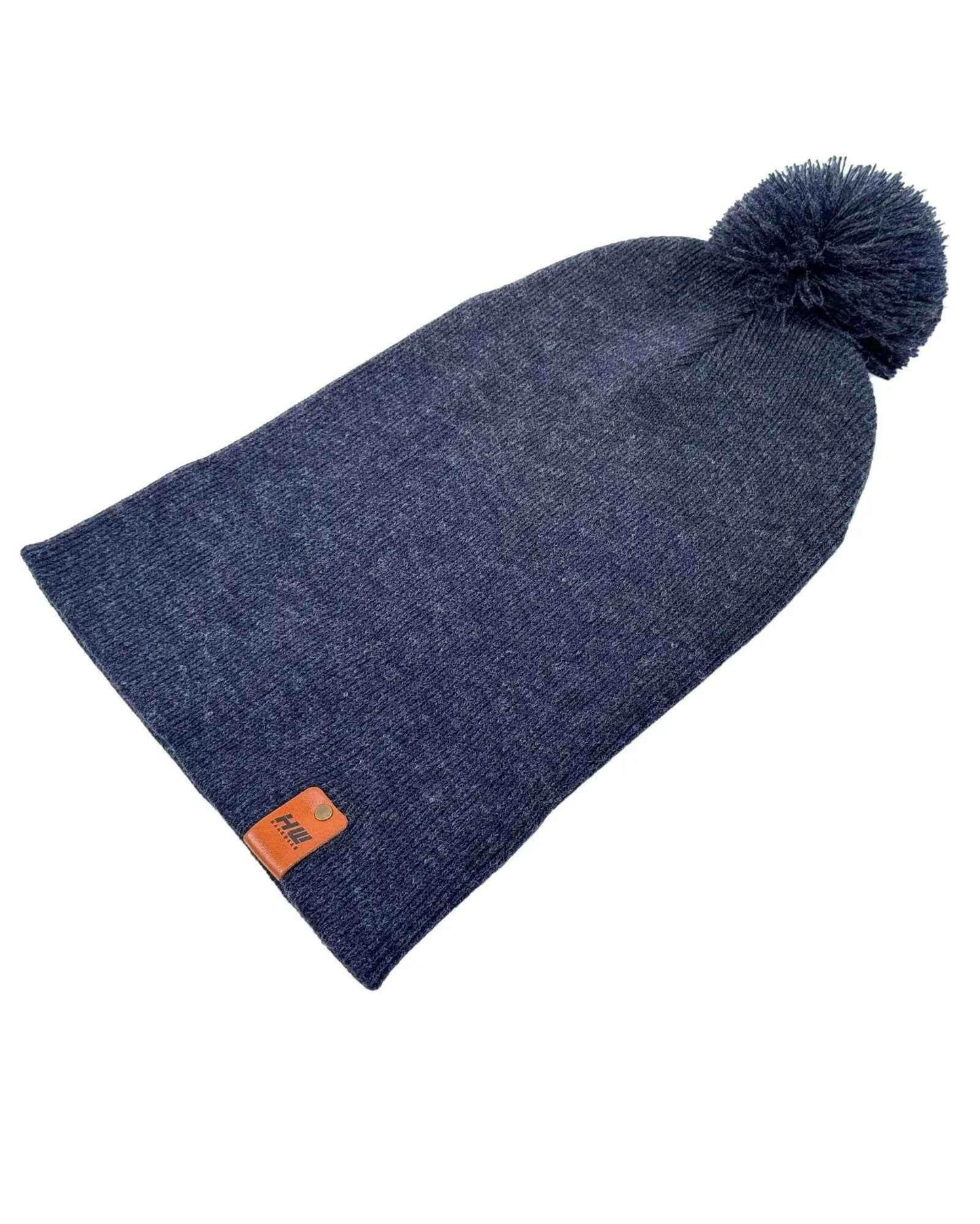 HAAKWEAR PomPom Beanie - Made in USA - Denim Blue