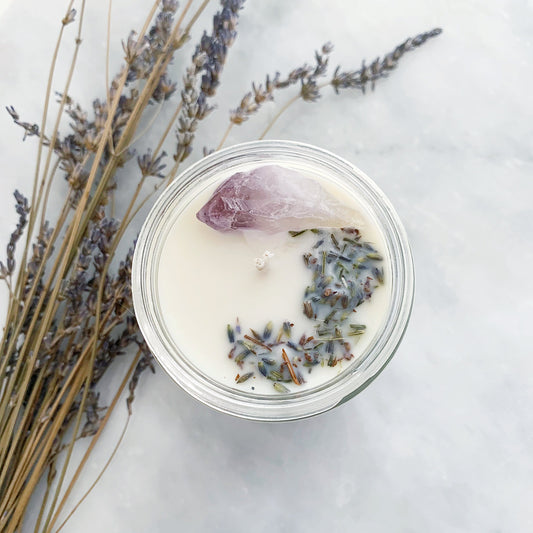Calm Crystal Candle