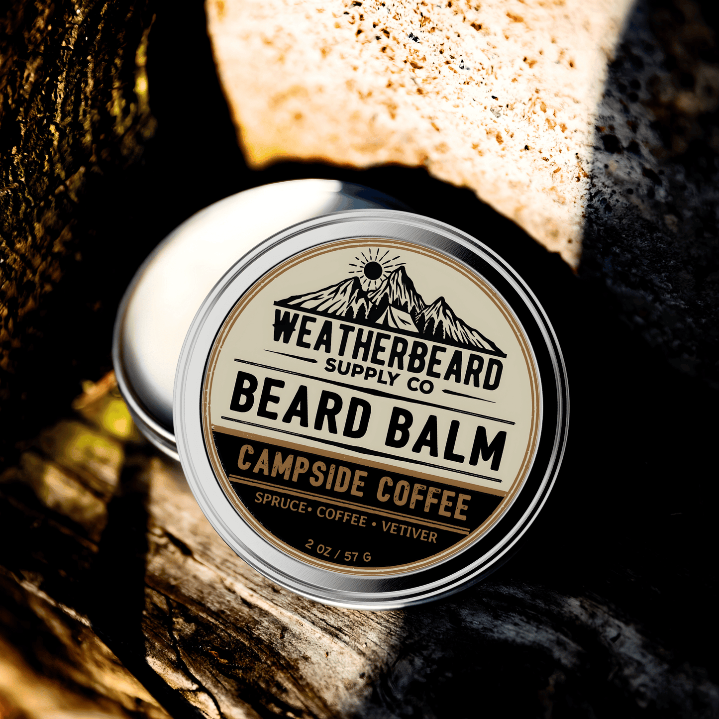Campside Coffee Beard Balm - Spruce, Coffee, Vetiver