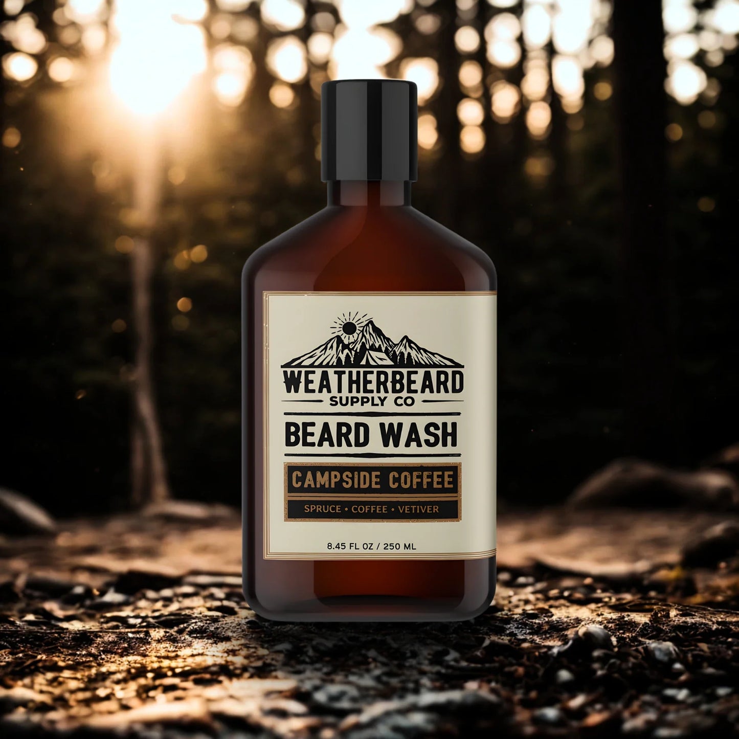 Campside Coffee Beard Wash - Spruce, Coffee, Vetiver