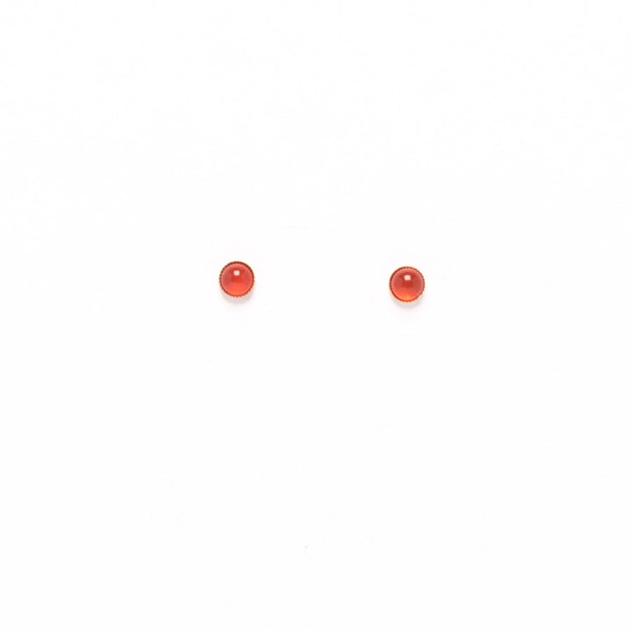 Carnelian Stud Earrings