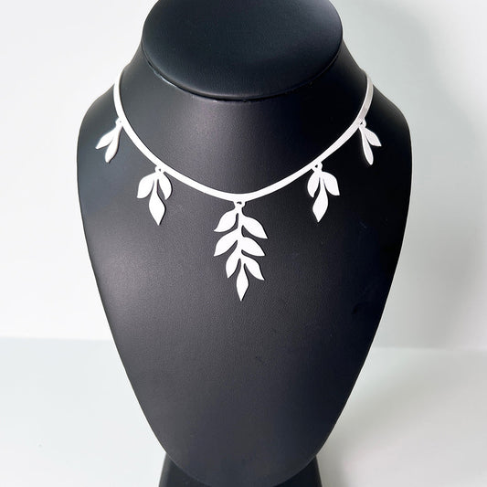 Cascading Vine Charm Necklace