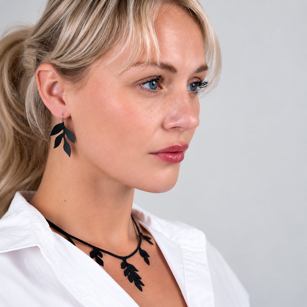 Wisteria Cascading Leaf Earrings