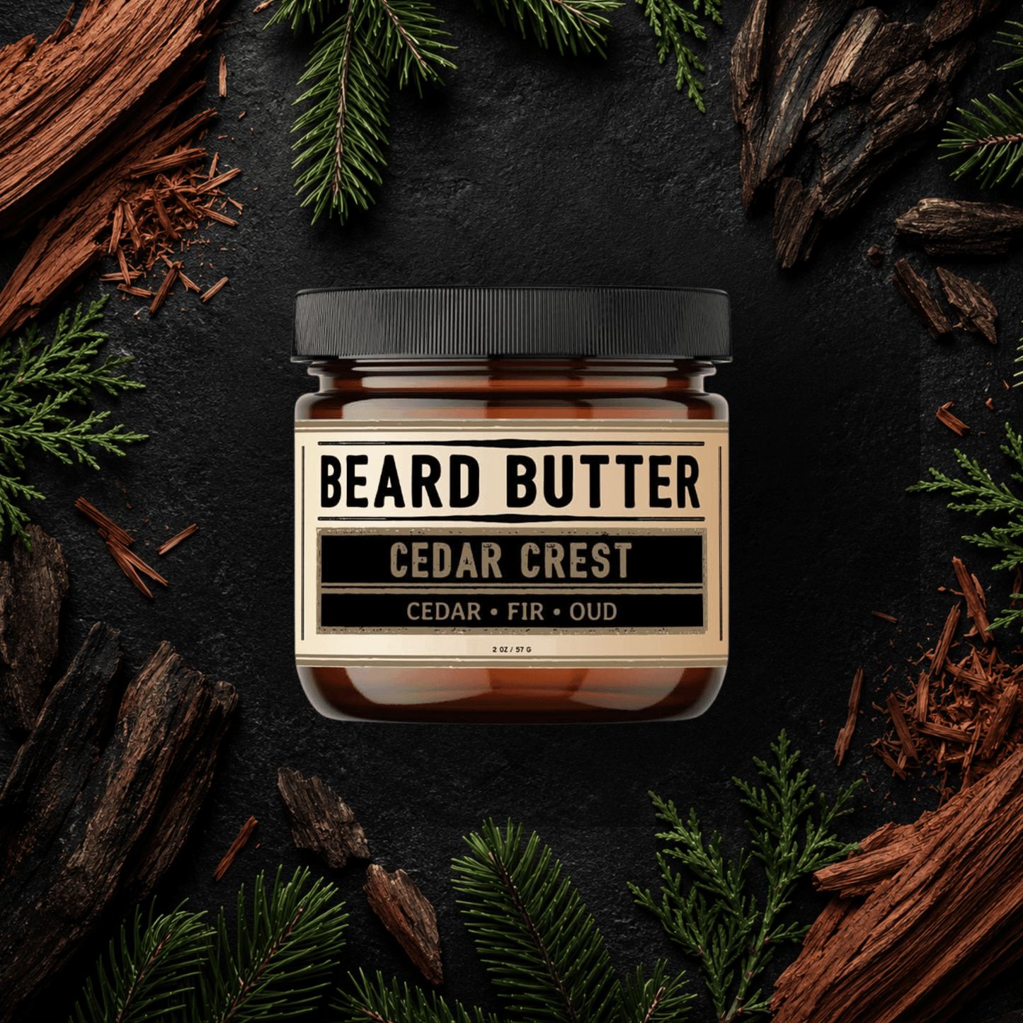 Cedar Crest Beard Butter - Cedar, Fir, Oud