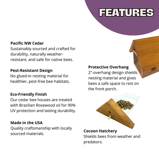 Chalet Bee House Complete Kit with Bee Certificate