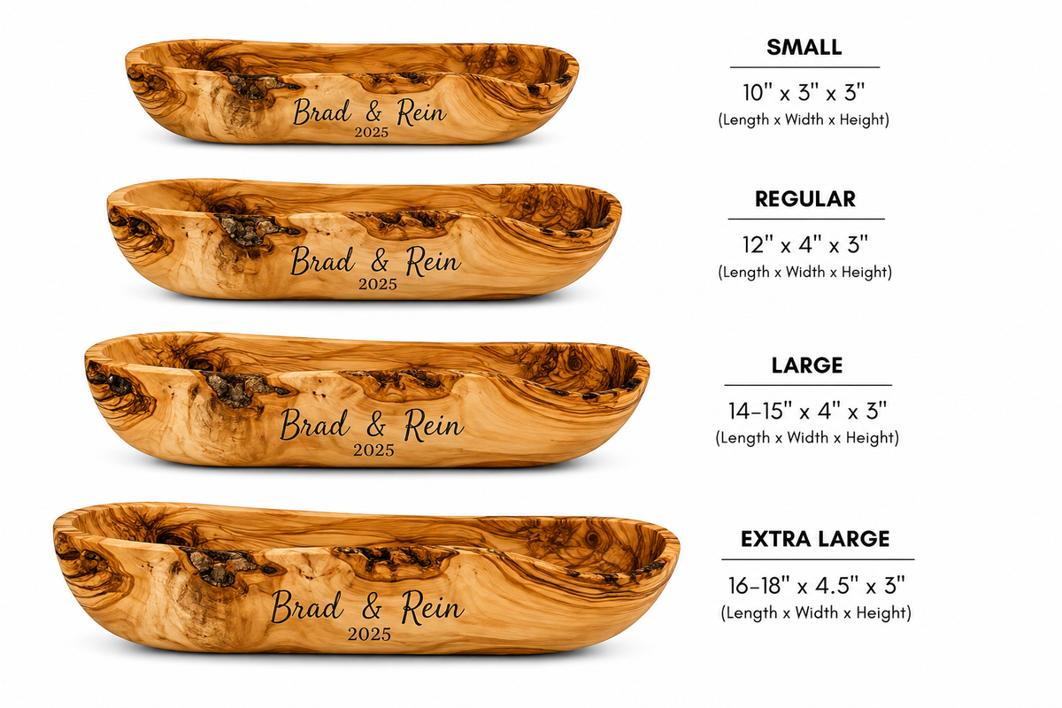 Large Long Olive Wood Bowl