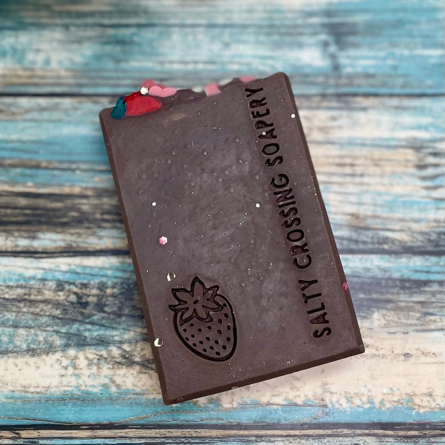 Chocolate Covered Strawberries Soap Bar