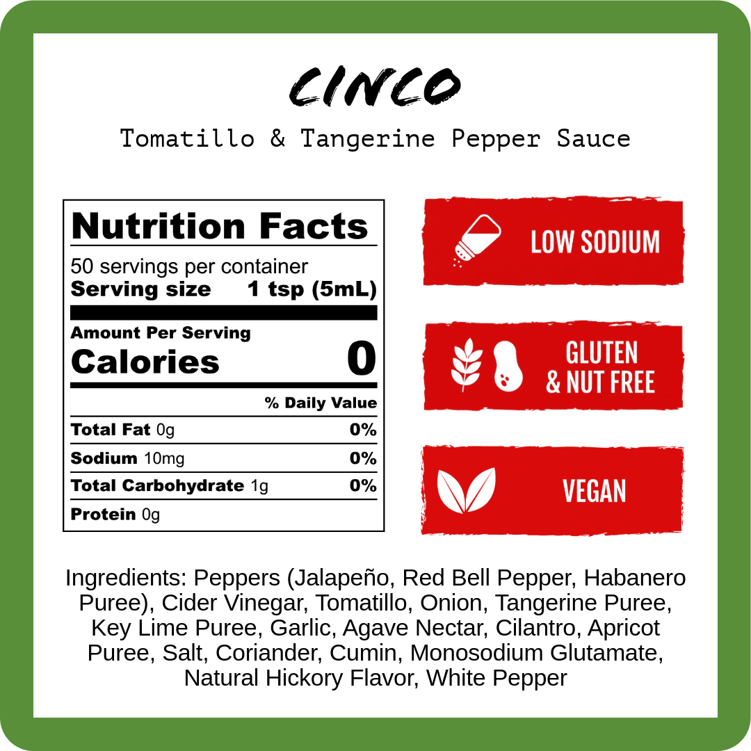 Cinco - Tomatillo & Tangerine (9oz)