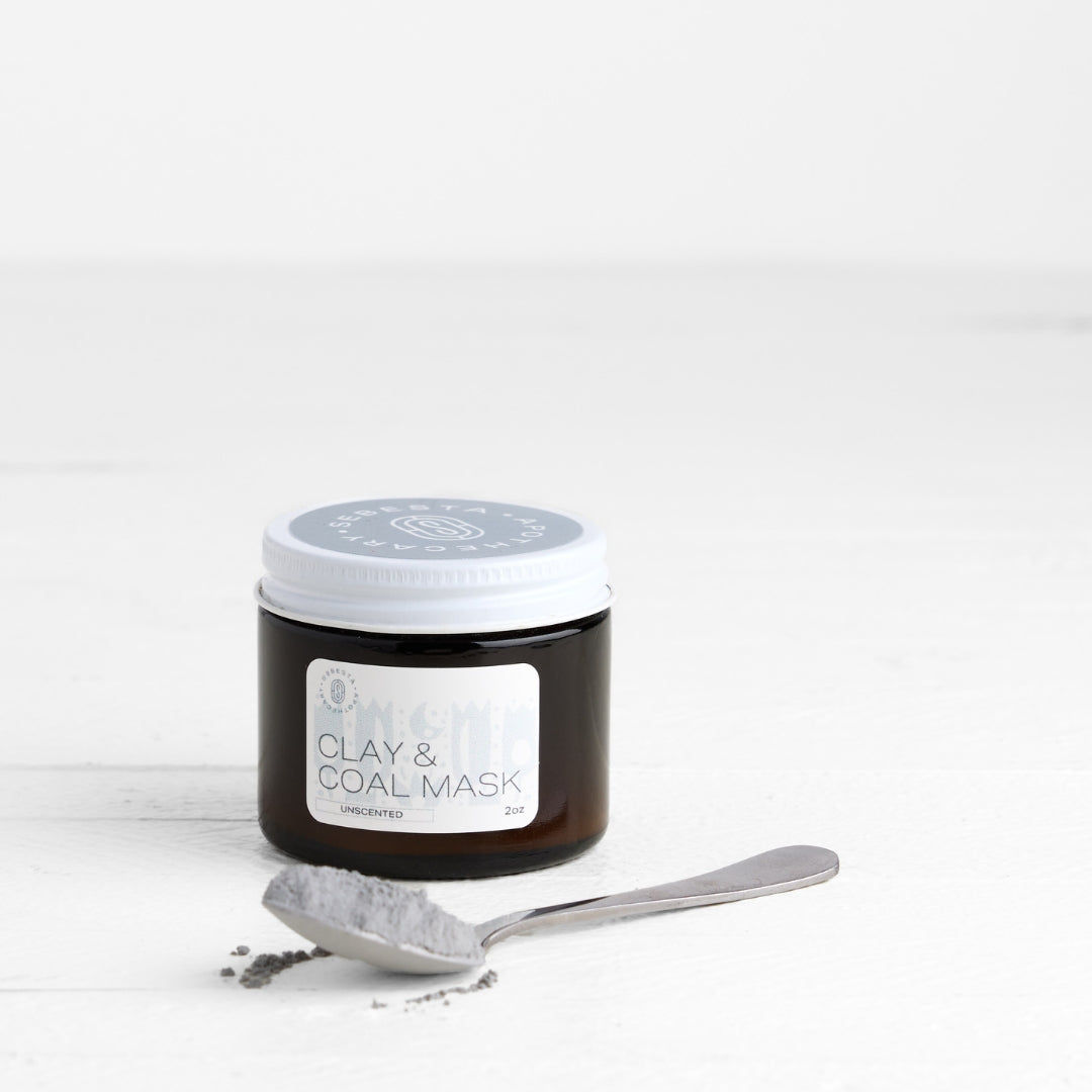 clay & charcoal face mask