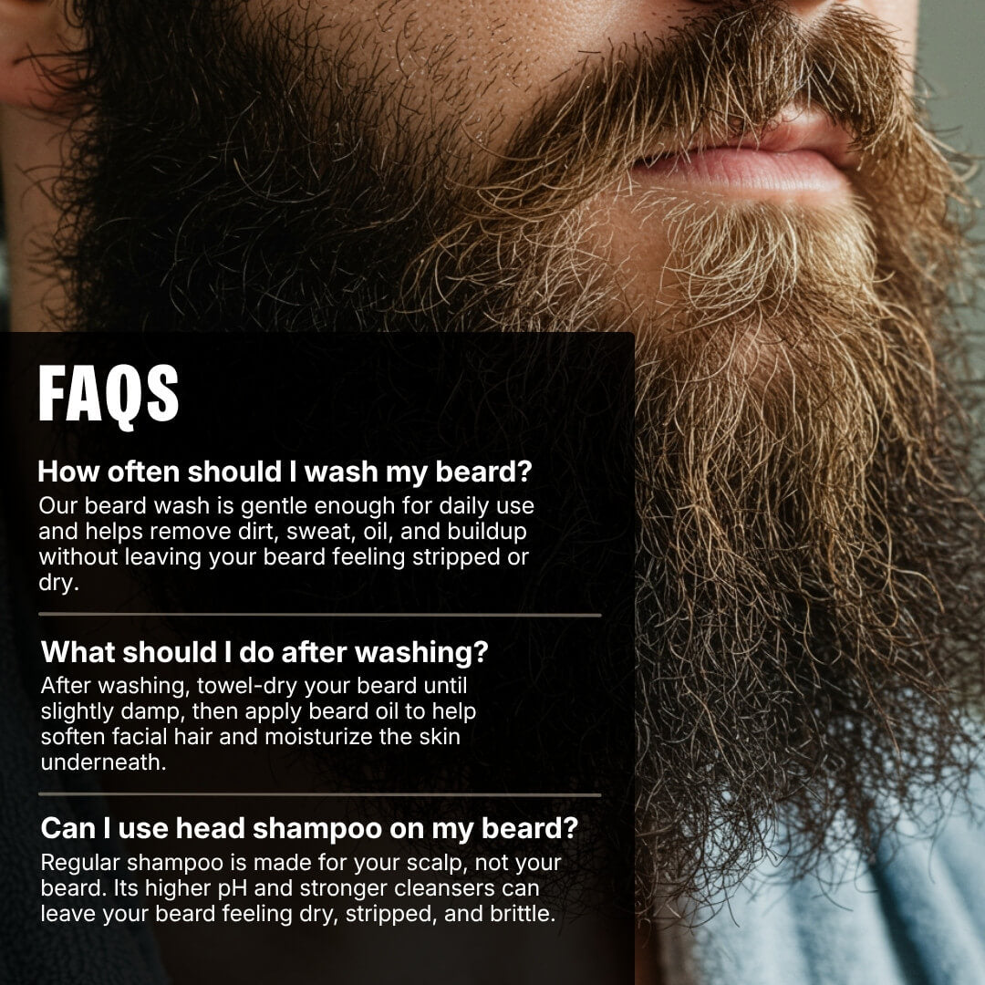 Citrus Hollow Beard Wash - Tangerine, Fir, Ho Wood