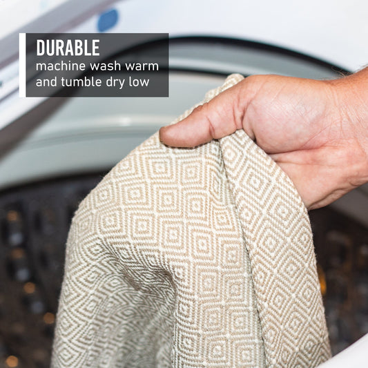100% Cotton Patterned (Large) Throw Blankets - 58" x 62"