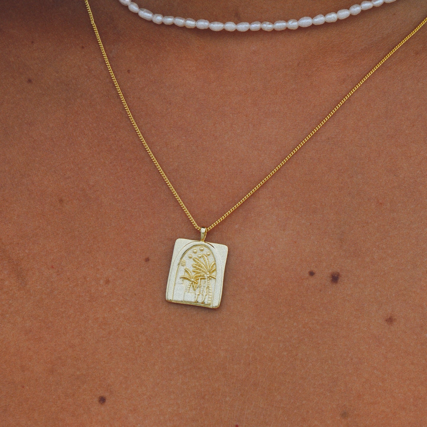 Palm Tree Oasis Necklace