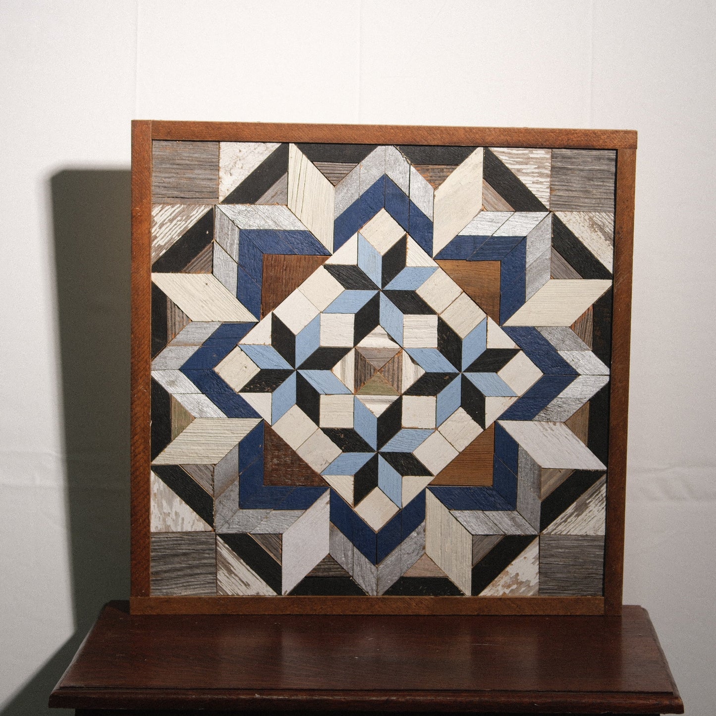 Amish Handmade Barn Quilt Wall Art – Reclaimed Barn Wood – 20.75” x 20.75”